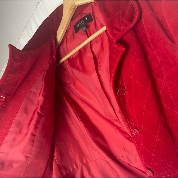 Talbots Dark Red Corduroy Blazer Jacket Career Professional Size 16P - Picture 9 of 9